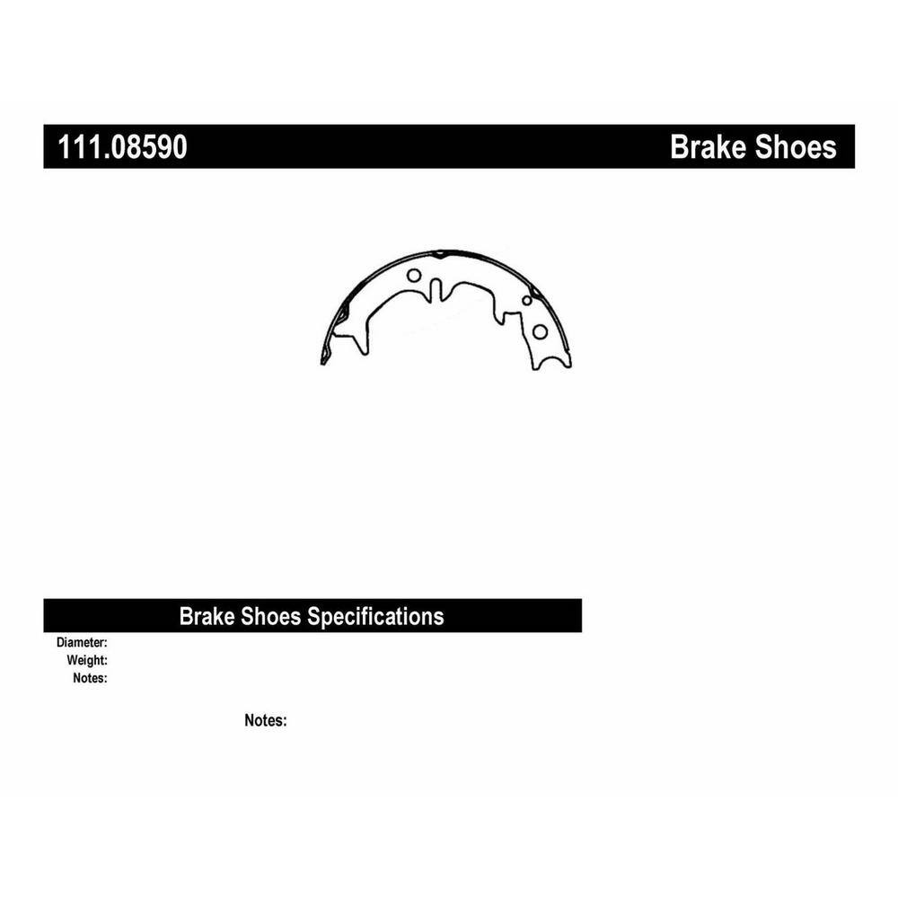 Centric Parts Parking Brake Shoe 111.08590