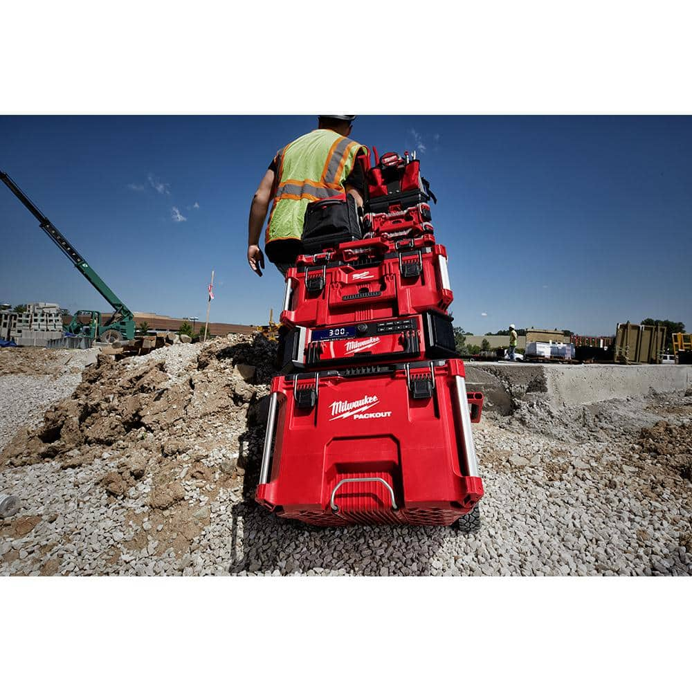 Milwaukee M18 Lithium-Ion Cordless PACKOUT Radio/Speaker with Built-In Charger 2950-20