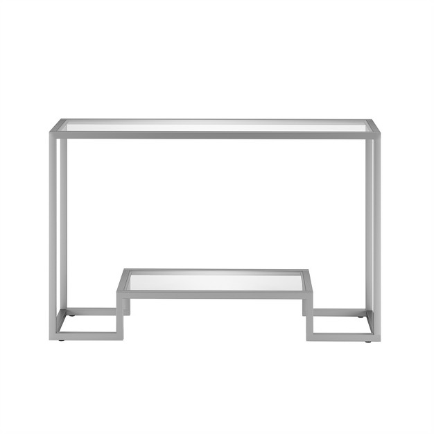 Metal Console Table In Gray Henn amp hart