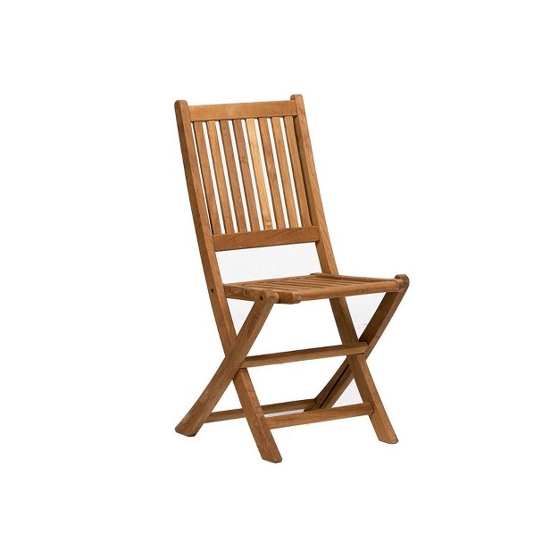 London 2pk Patio Wood Folding Chair Set International Home Miami