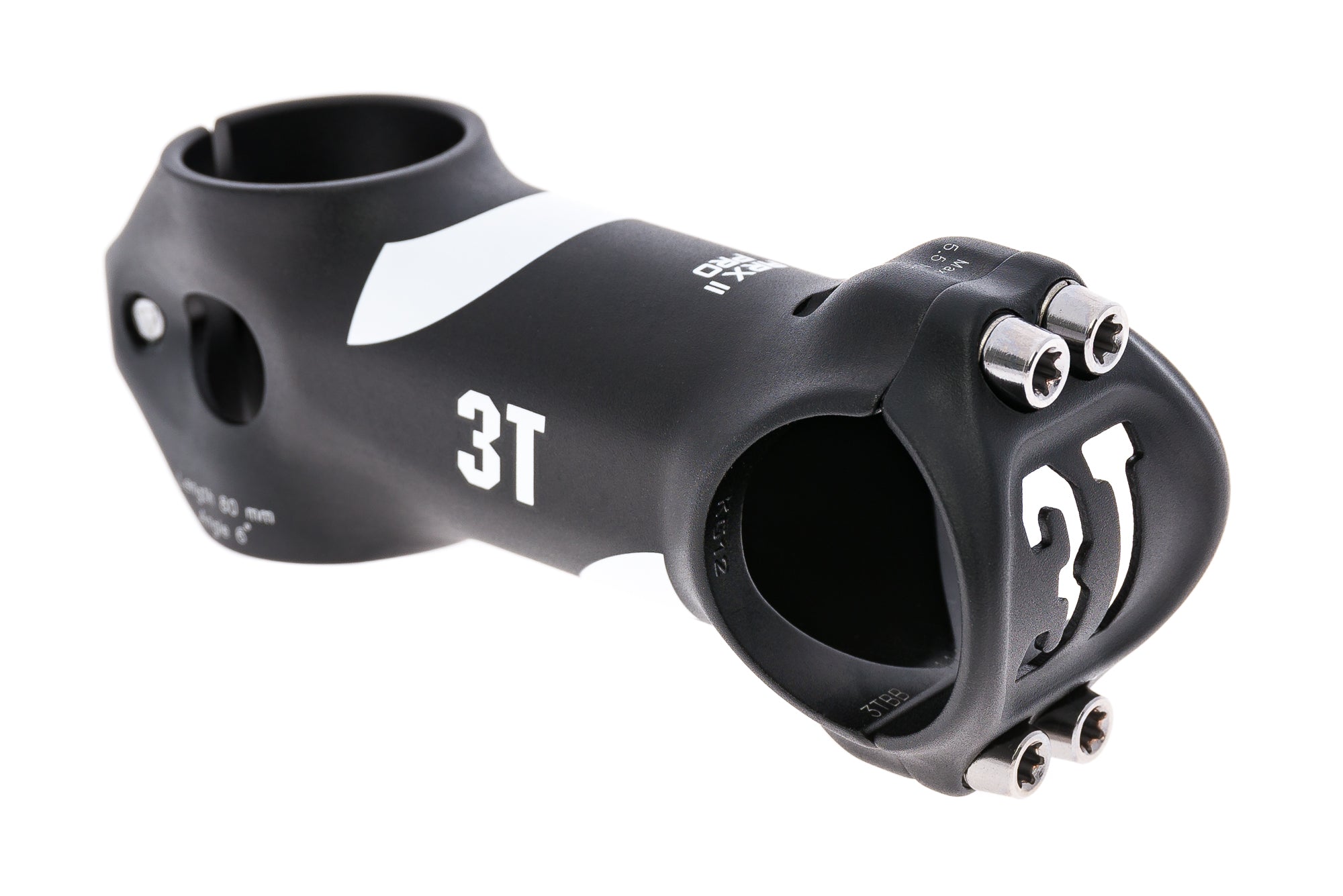 3T ARX-II Team Stem 31.8mm 100mm 6 Degree Aluminum Black/Red