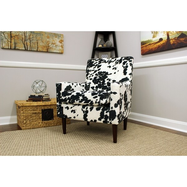 Emma Arm Chair - Cowhide Black