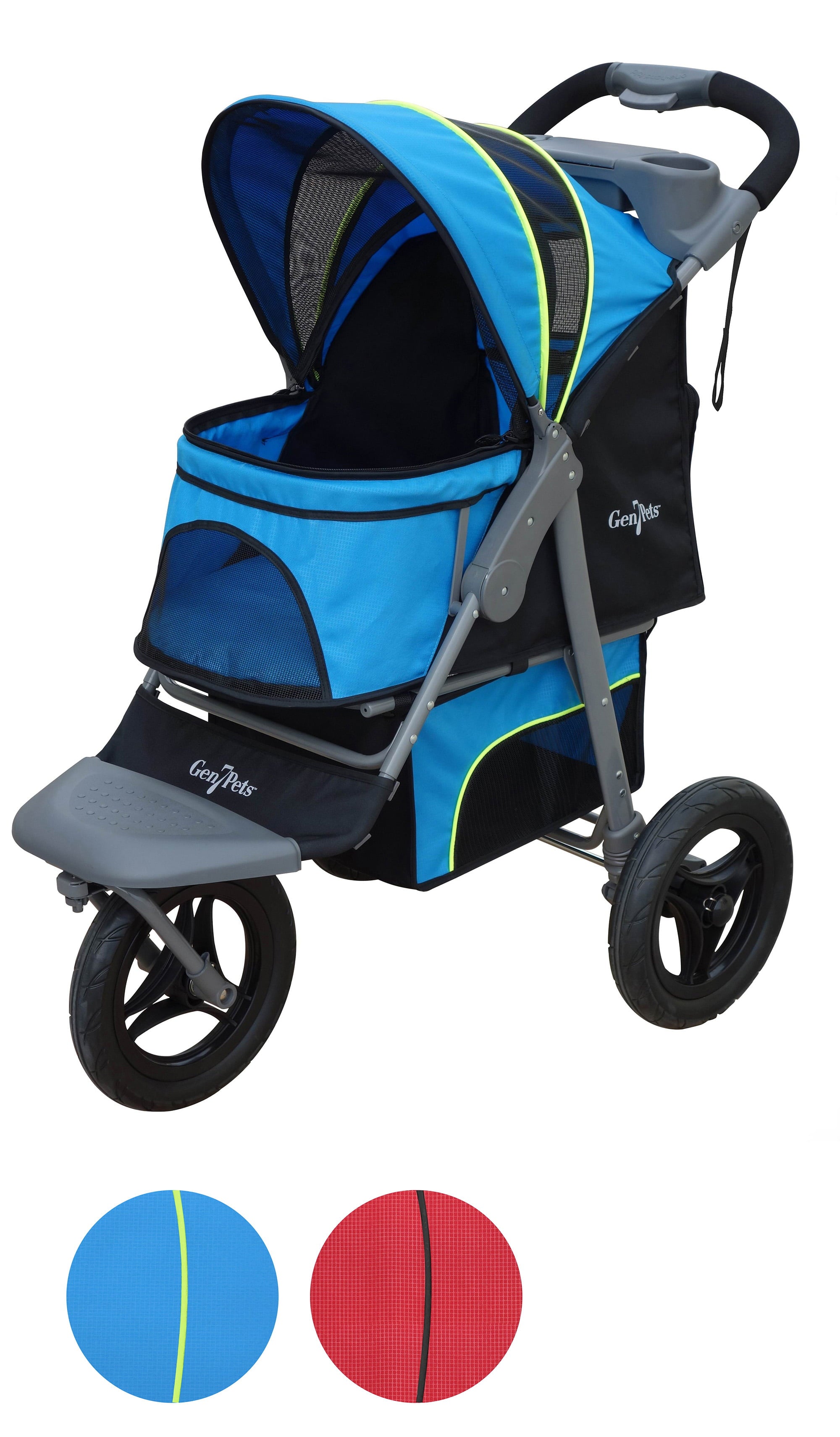 Gen7Pets Jogger Dog Stroller， Trailblazer Blue， 38