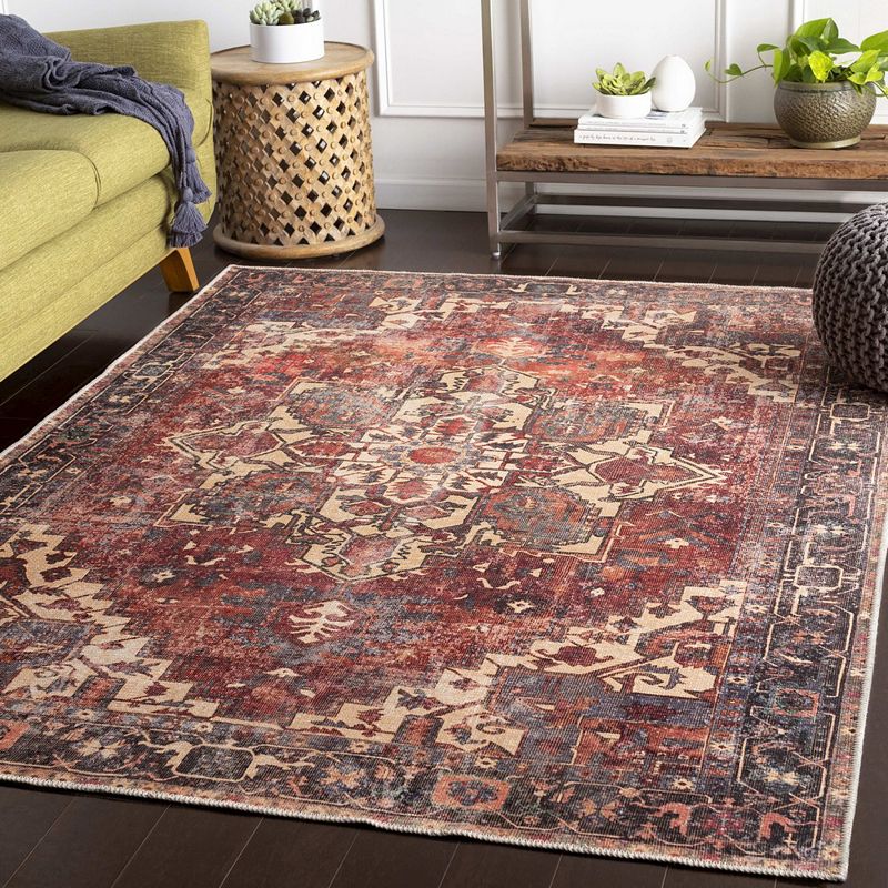 Rome Traditional Washable Area Rug