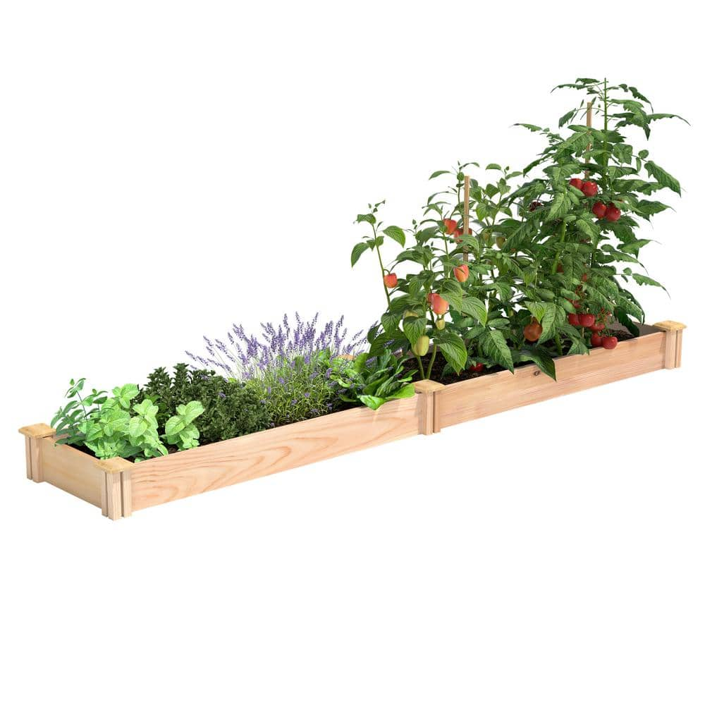 Greenes Fence 16 in. x 8 ft. x 5.5 in. Premium Cedar Raised Garden Bed RC16966P