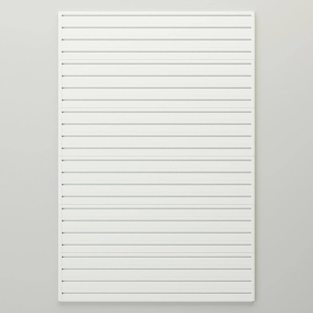 Flow Wall Modular Garage Wall Storage Panels in White FWS-4812-6WB