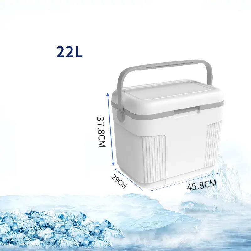 Custom Logo Hiking Fishing Camping Insulated Ice Cooler Beer Ice Cooler Box 22L