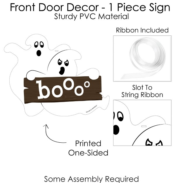 Big Dot Of Happiness Spooky Ghost Hanging Porch Halloween Party Outdoor Decorations Front Door Decor 1 Piece Sign