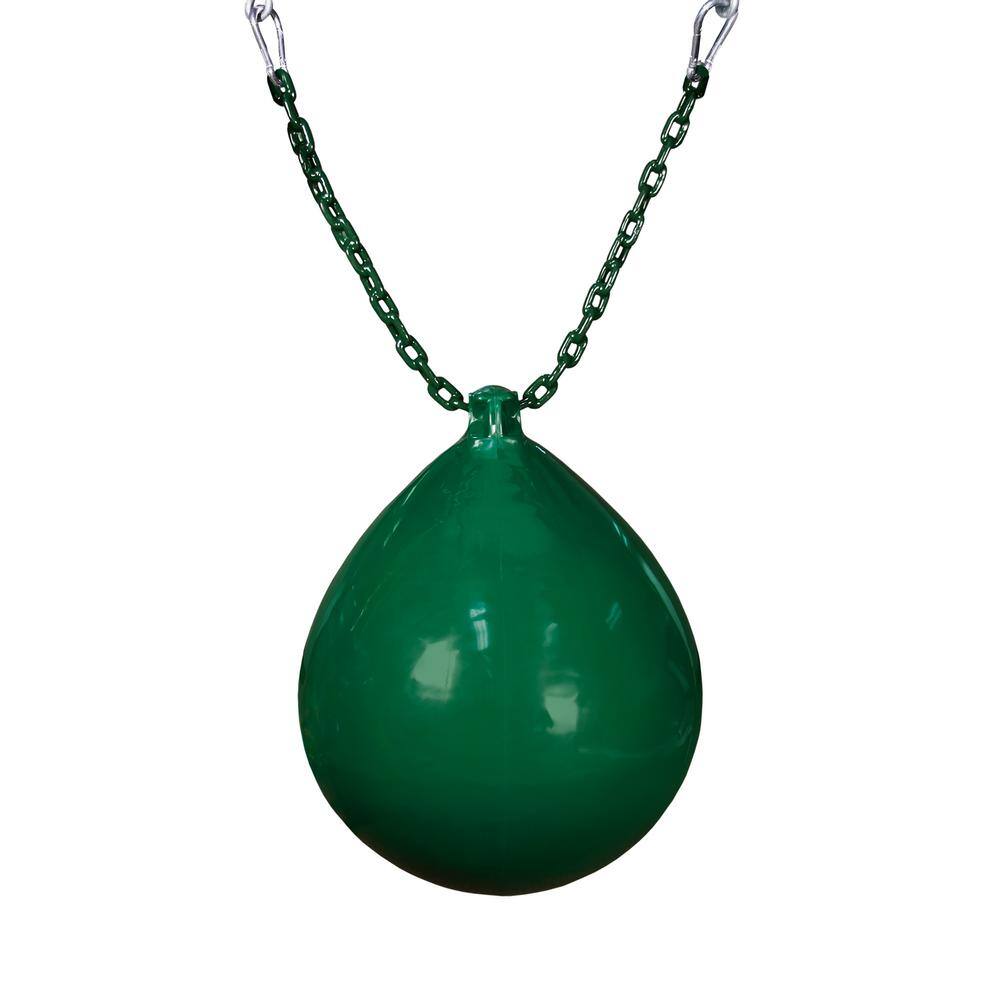 Gorilla Playsets Green Buoy Ball with Chain and Spring Clips 04-0011-G