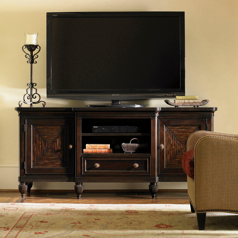 Maui Media Console   Traditional   Entertainment Centers And Tv Stands   by Homesquare  Houzz