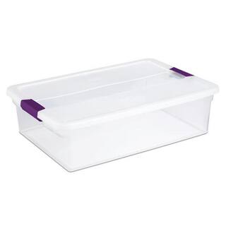 Sterilite 17551706 32 Qt. Clear View Storage Container (6-Pack) 6 x 17551706