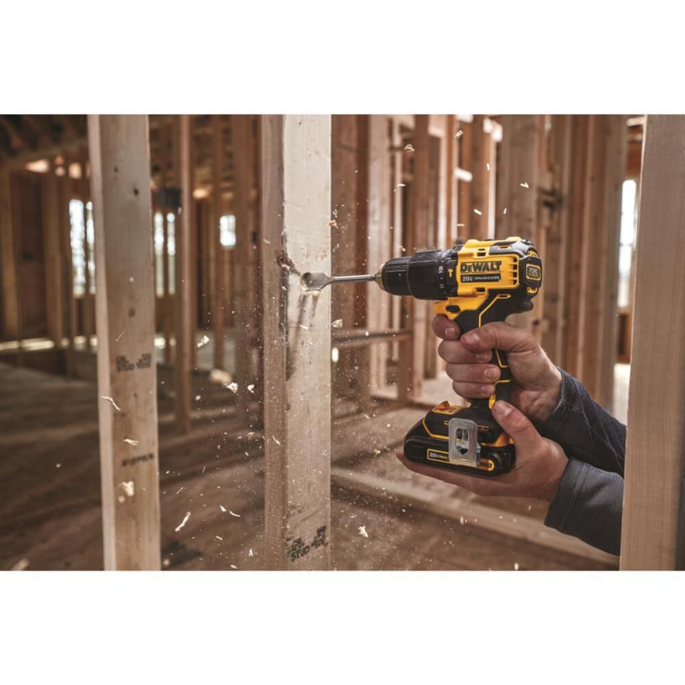 DEWALT ATOMIC 20V MAX* Compact Cordless 1/2 in. Hammer Drill/Driver with 20V MAX Battery Bundle DCB203-DCD709B from DEWALT