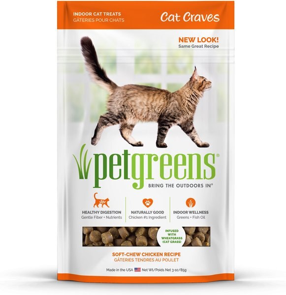 Pet Greens Cat Craves Roasted Chicken Semi-Moist Cat Treats