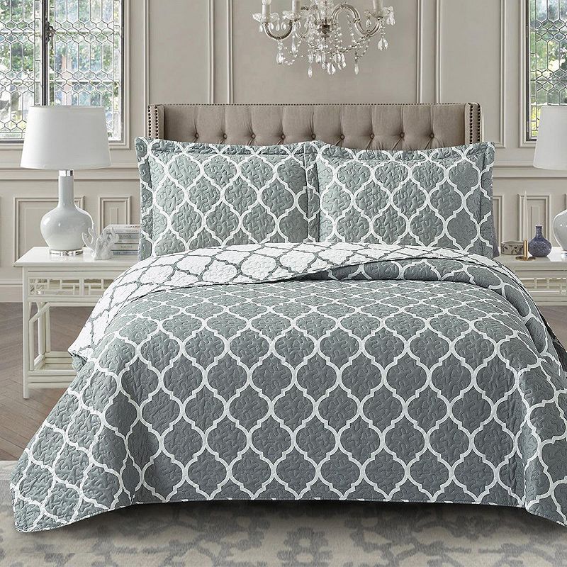 Reversible Meridian Oversized Quilt Set