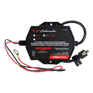 Schumacher Electric Automotive 6-Volt12-Volt 1.5-Amp Fully Automatic Battery Maintainer with Reverse Hook-up Protection SC1300