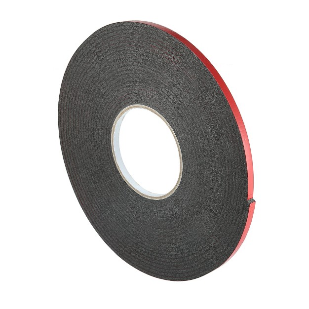 Unique Bargains Car Waterproof Double Sided Sponge Tape Red Black 1 Pc