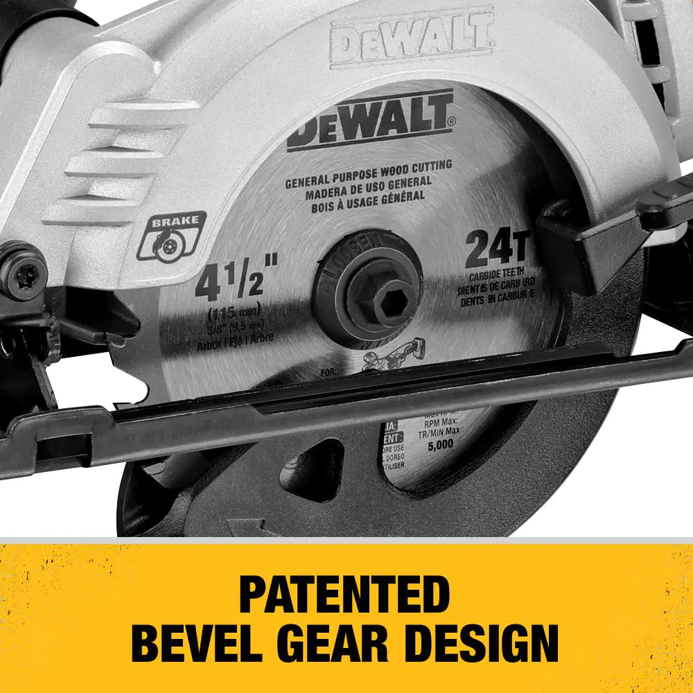 DEWALT DCS571BWDCB205 ATOMIC 20-Volt MAX Cordless Brushless 4-1/2 in. Circular Saw with (1) 20-Volt Battery 5.0Ah