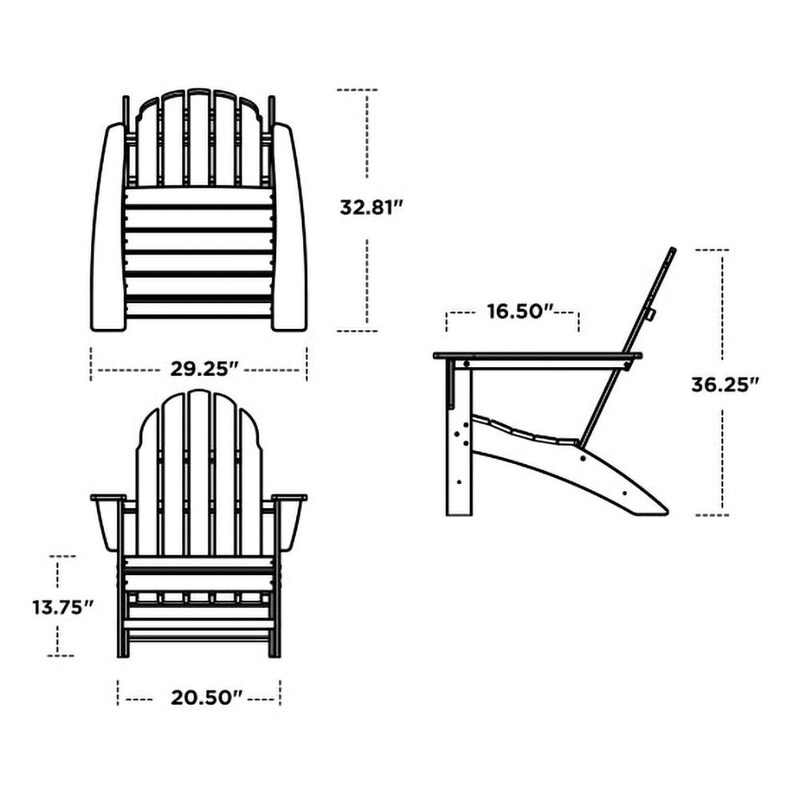 POLYWOOD Vineyard Adirondack Chair