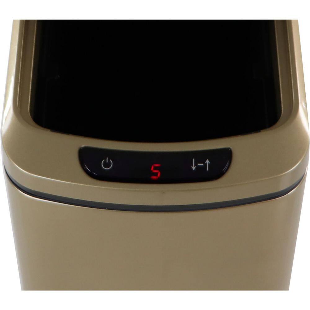 Hanover 3.2 Gal. Gold Metal Household Trash Can with Sensor Lid HTRASH12L-2