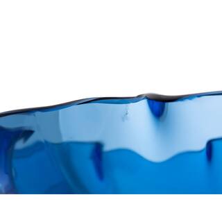 Eden Bath Wave Rim Glass Vessel Sink in Blue EB_GS50