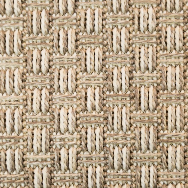 2 x27 7 quot x8 x27 Basketweave Outdoor Runner Oatmeal