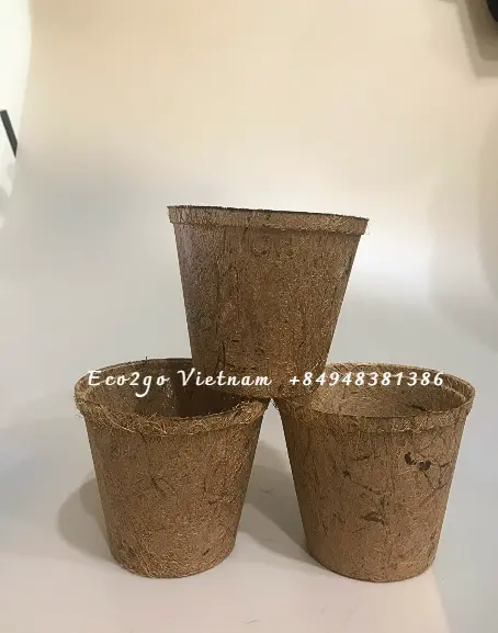 Coconut Fiber Flower Pot For Garden/ Coconut Fiber Pot Cup / Coconut Coir Fiber Pot For Grow Plant