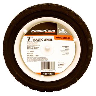 Powercare 7 in. x 1.5 in. Universal Plastic Wheel for Lawn Mowers 460443