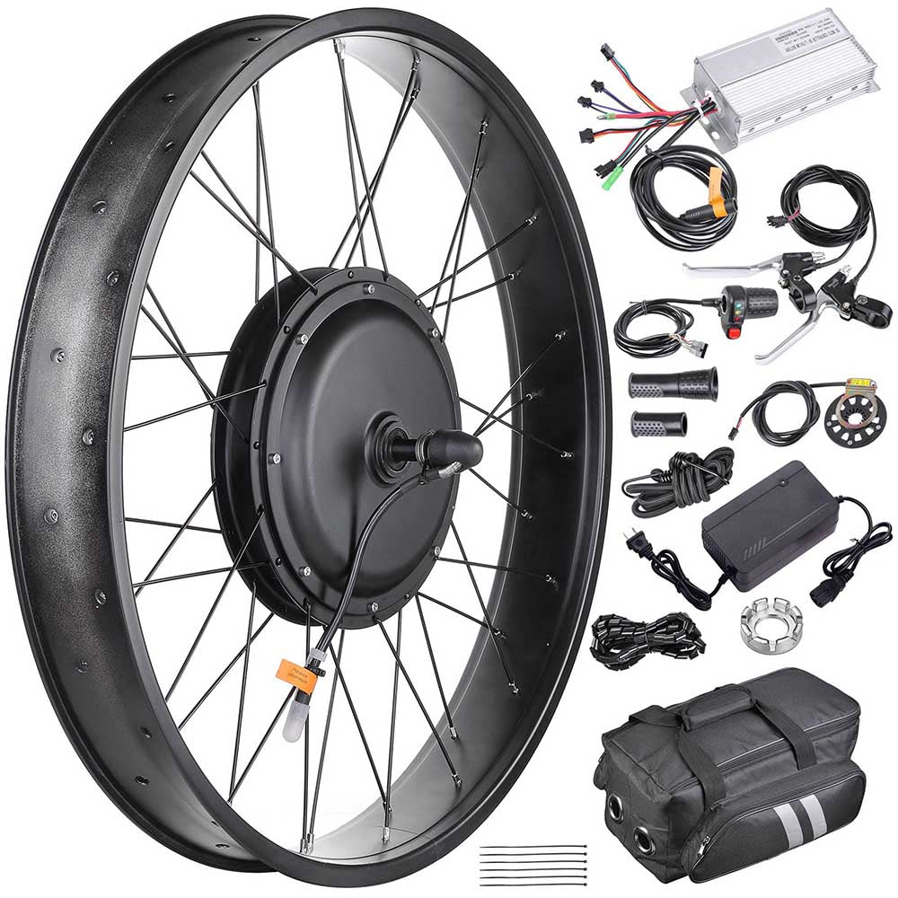 26 Inch 48v 1000w E-Bike Hub Motor Fat Tire Conversion Kit Front