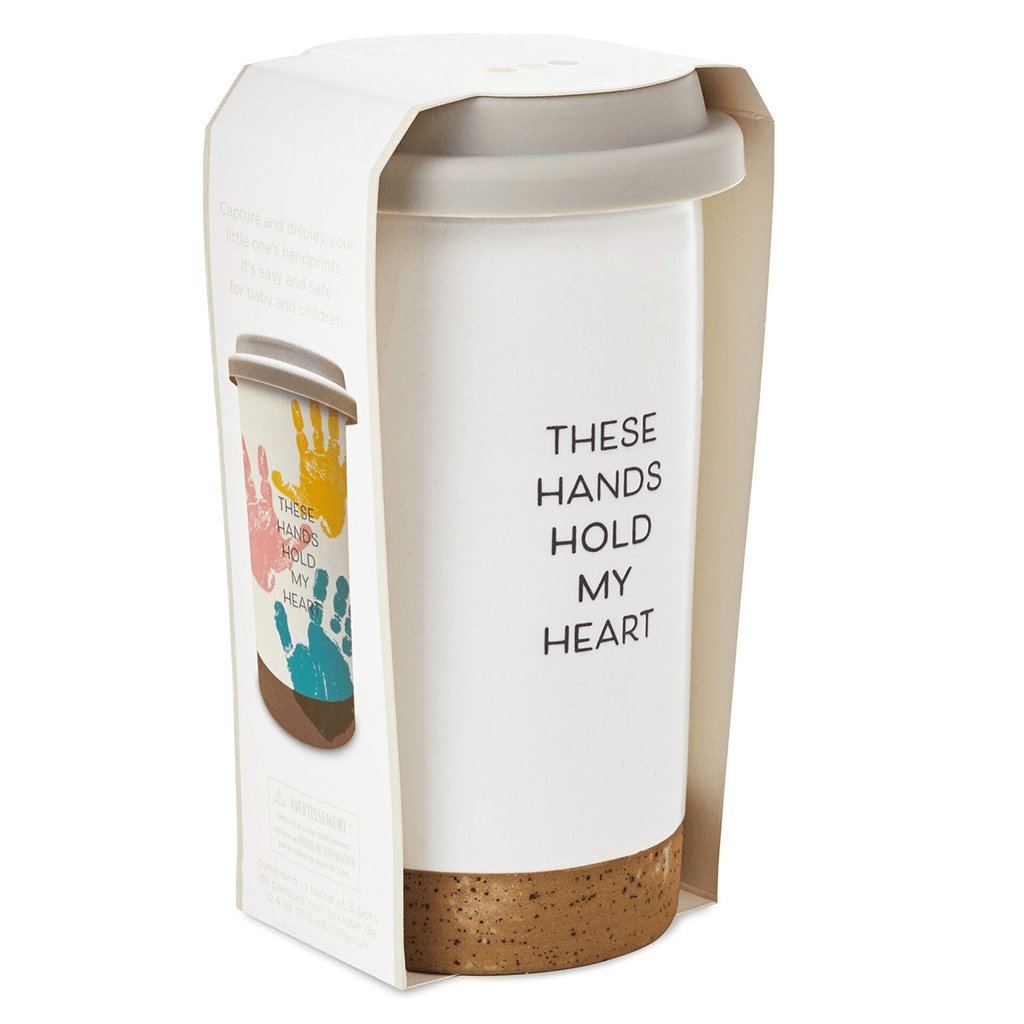 Hallmark  These Hands Hold My Heart Ceramic Travel Mug, 12.5 oz.