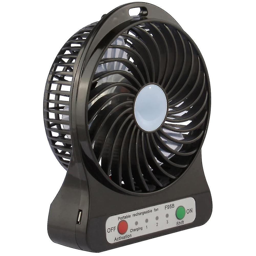 Portable Usb Fan Battery Operated Fan With Flashlight Backpacking