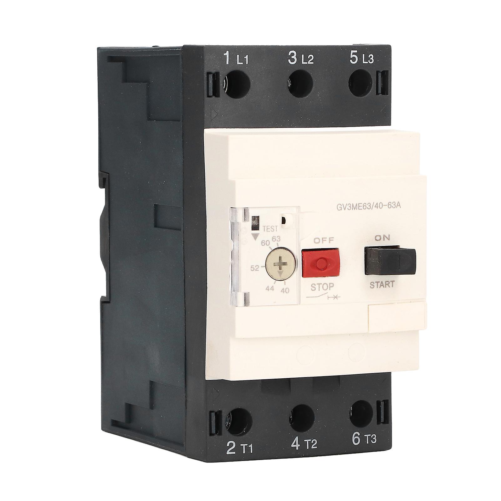 Motor Circuit Breaker Button Control Thermal Magnetic PA66 690V 40‑63A Accessory