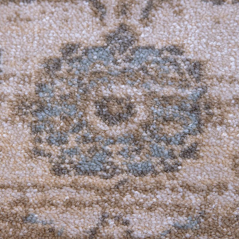 Couristan Zahara Embellished Blossom Framed Floral Rug