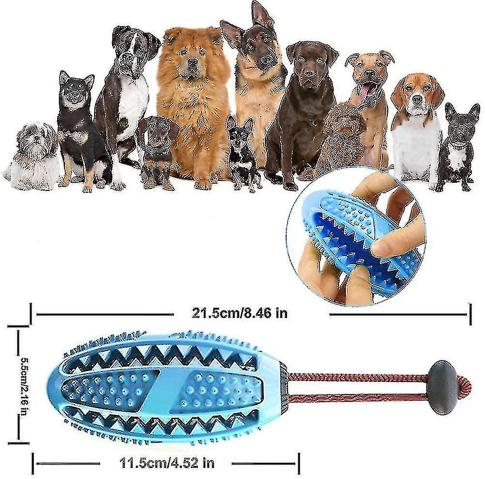 Toothbrush Stick Ball Treat Dispenser For Dogs Puppies Dental Care