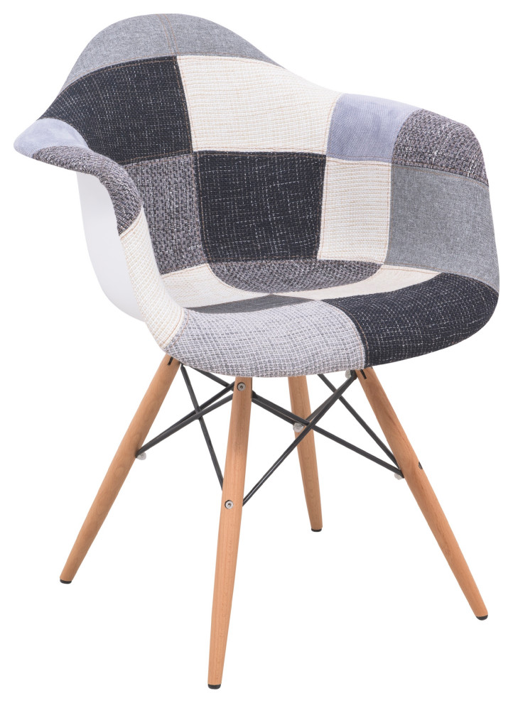 LeisureMod Willow Fabric Eiffel Accent Chair   Midcentury   Dining Chairs   by LeisureMod  Houzz