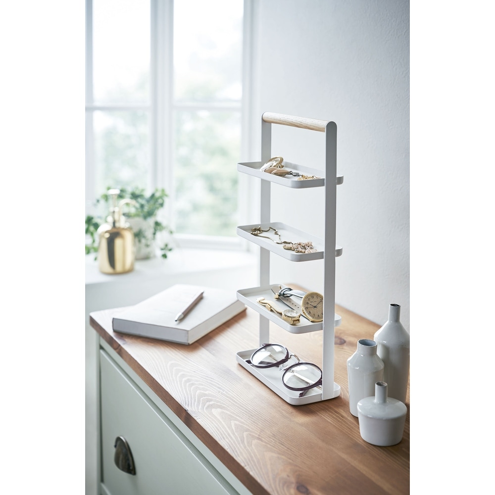 Yamazaki Home Jewelry and Accessory Trays  Steel and Wood