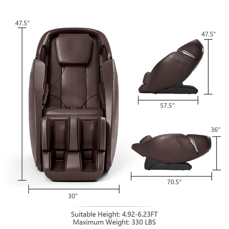 SL Track Zero Gravity Massage Chair Full Body Massage Recliner with Negative Ion Generators