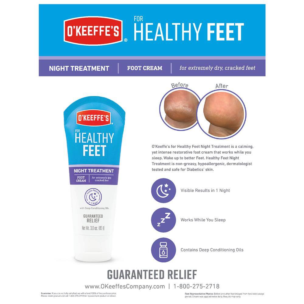 O'Keeffe's 3oz. Healthy Feet Night Treatment (5-Pack) K3201502