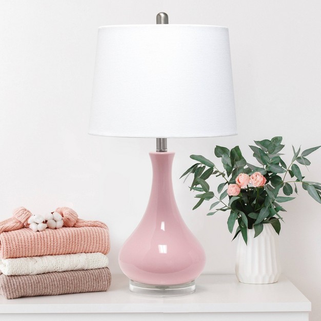 Droplet Table Lamp With Fabric Shade Lalia Home