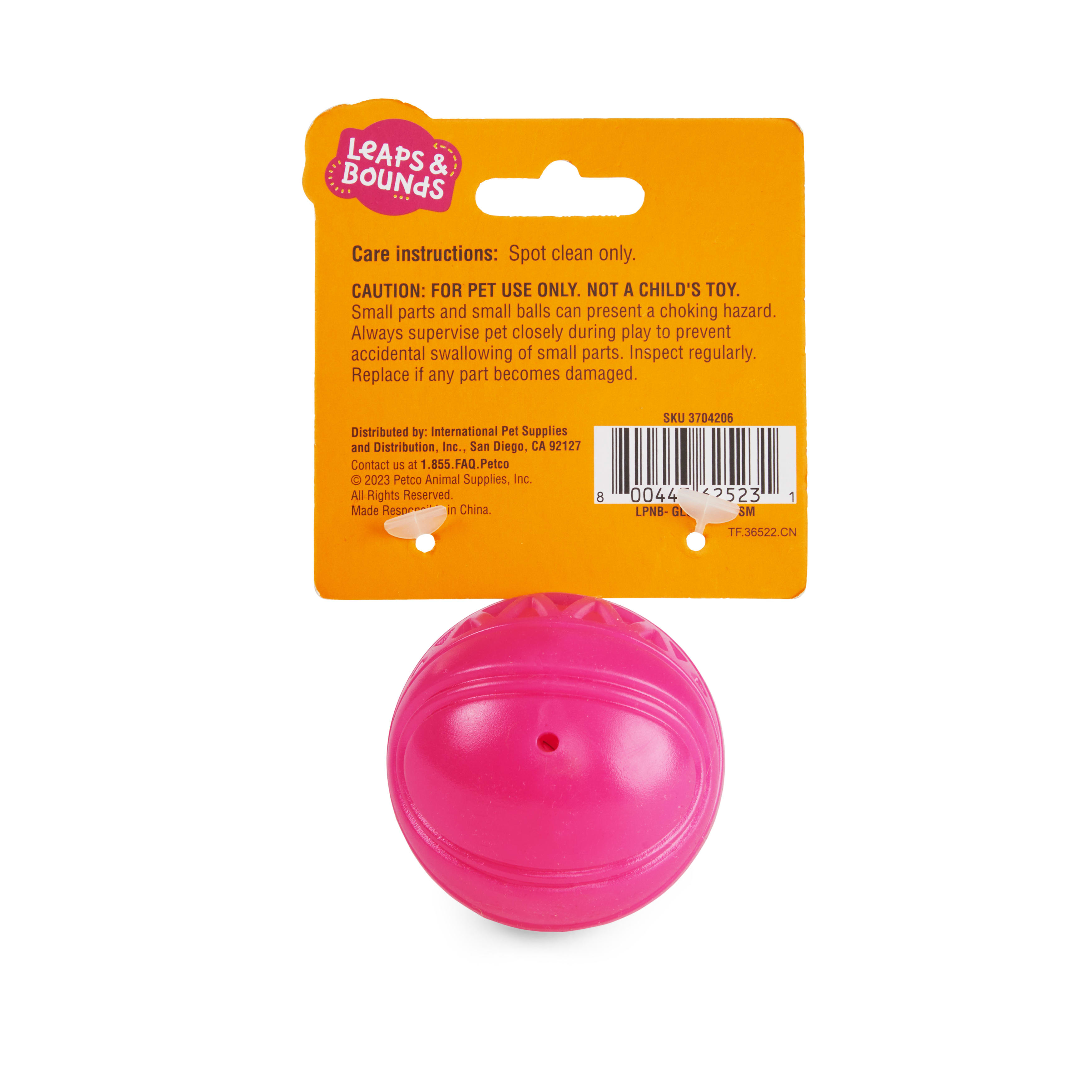 Leaps  Bounds Glow Ball Assortment Dog Toy， Small