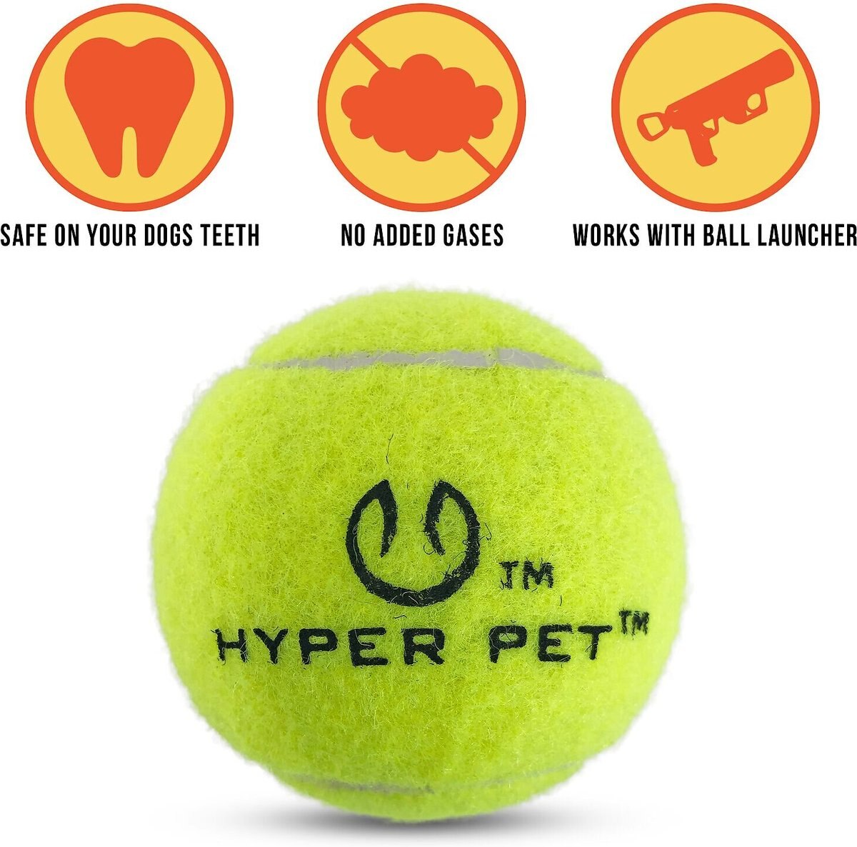 Hyper Pet 4 Pack of Balls for Dogs， Green