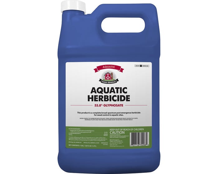 Farm General Aquatic Herbicide， 53.8% Glyphosate， 1 Gallon - 75298