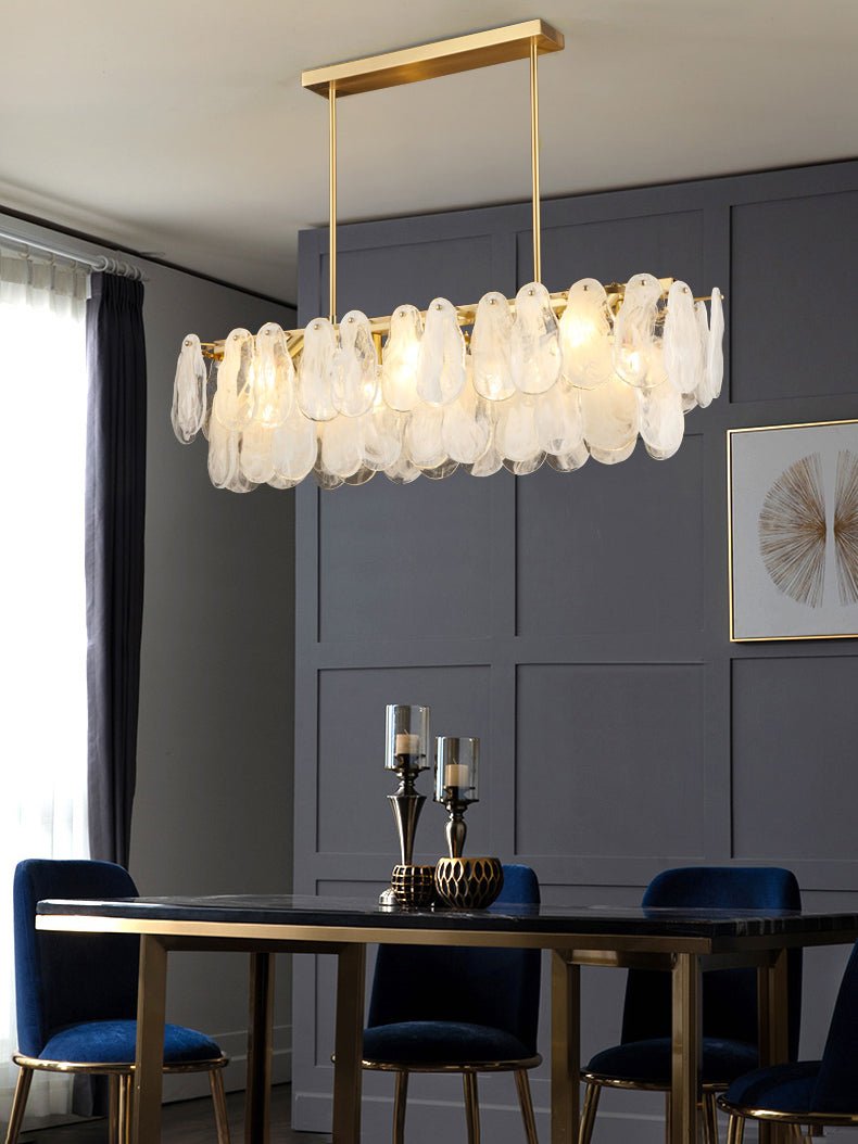 Round Cloud Glass Chandelier