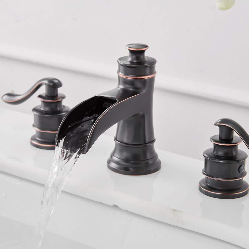 BWE 8 in Widespread 2Handle Bathroom Faucet in Spot Resist Oil Rubbed Bronze