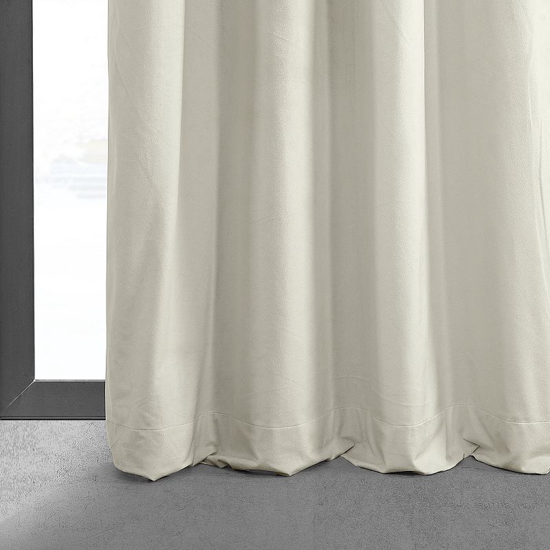 EFF Blackout 1-Panel Signature Velvet Window Curtain