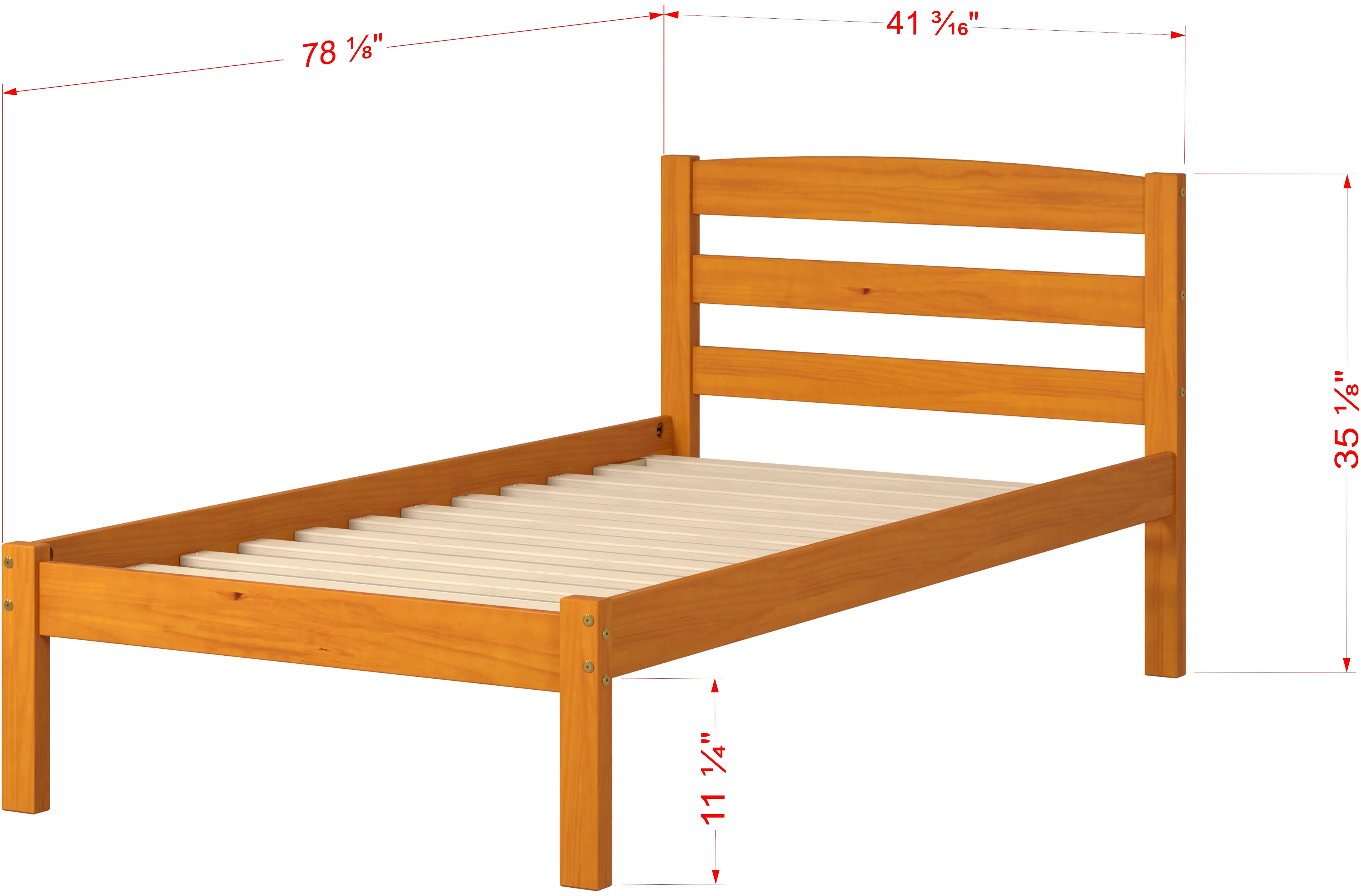 Econo Honey Twin Bed