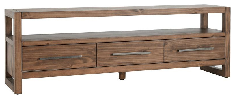 Fenmore 3 Drawer Tv Stand By Kosas Home   Transitional   Entertainment Centers And Tv Stands   by Kosas  Houzz