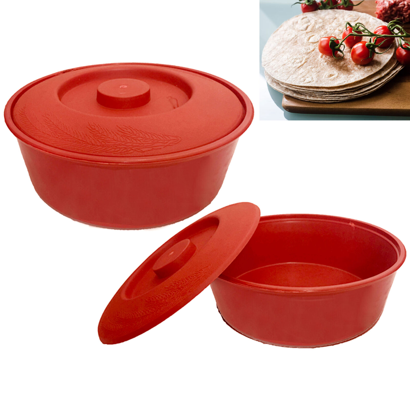 1 Quality Mexican Tortilla Warmer Keeper Microwave Naan Pancake Pita Large 8