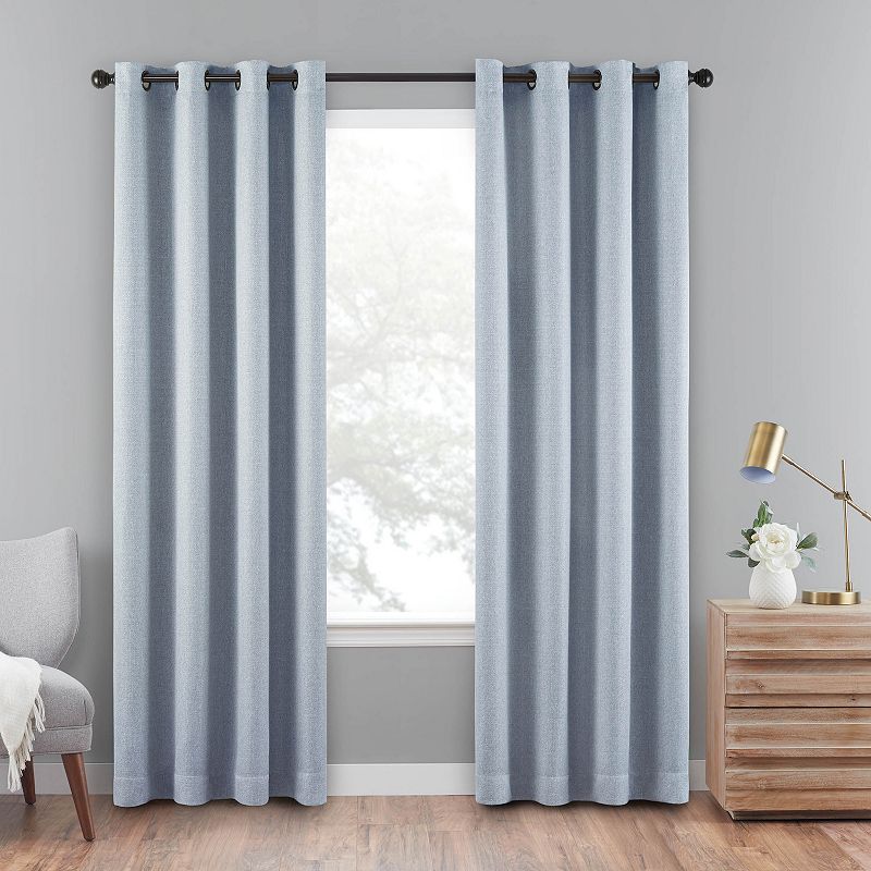 eclipse Cara Absolute Zero 100% Blackout 1-Panel Window Curtain