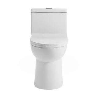 Swiss Madison Daxton 1-piece 1.11.6 GPF Dual Flush Elongated Toilet in White Seat Included SM-1T126