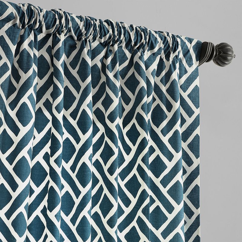 EFF 1-Panel Martinique Printed Window Curtain